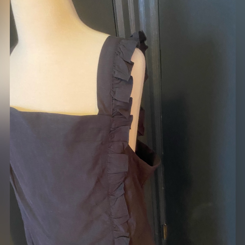 Modcloth NWOT Ready to Ruffle Dress | 12 | Navy - Picture 5 of 5